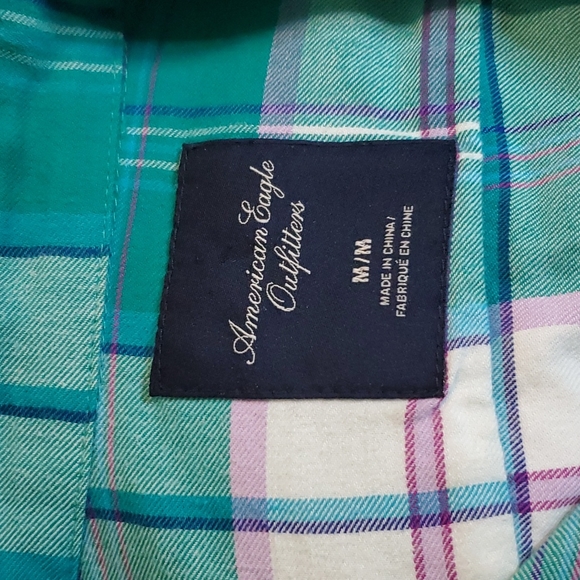 American Eagle Outfitters Flannel Plaid Shirt - Picture 4 of 4